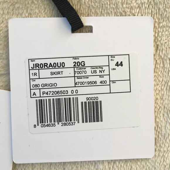 NWT RED Valentino sparkly tulle skirt party eu 44 / us M 8 gray - Picture 10 of 13